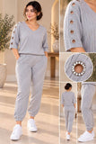 Elegant Gray Tracksuit – Comfort with Style