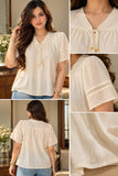 Elegant Ivory Embroidered Blouse