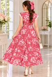 Pretty Pink and White Floral Frock