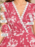 Pretty Pink and White Floral Frock